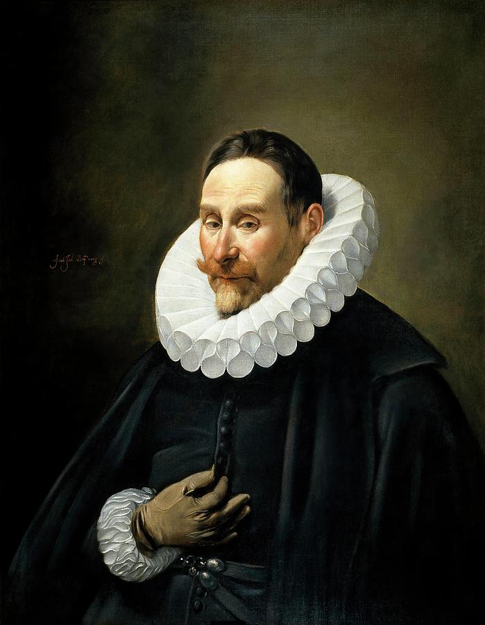 Fray Juan Bautista Maino / Portrait of a Gentleman, 1618-1623, Spanish School. Painting by Juan Bautista Maino -1569-1649-