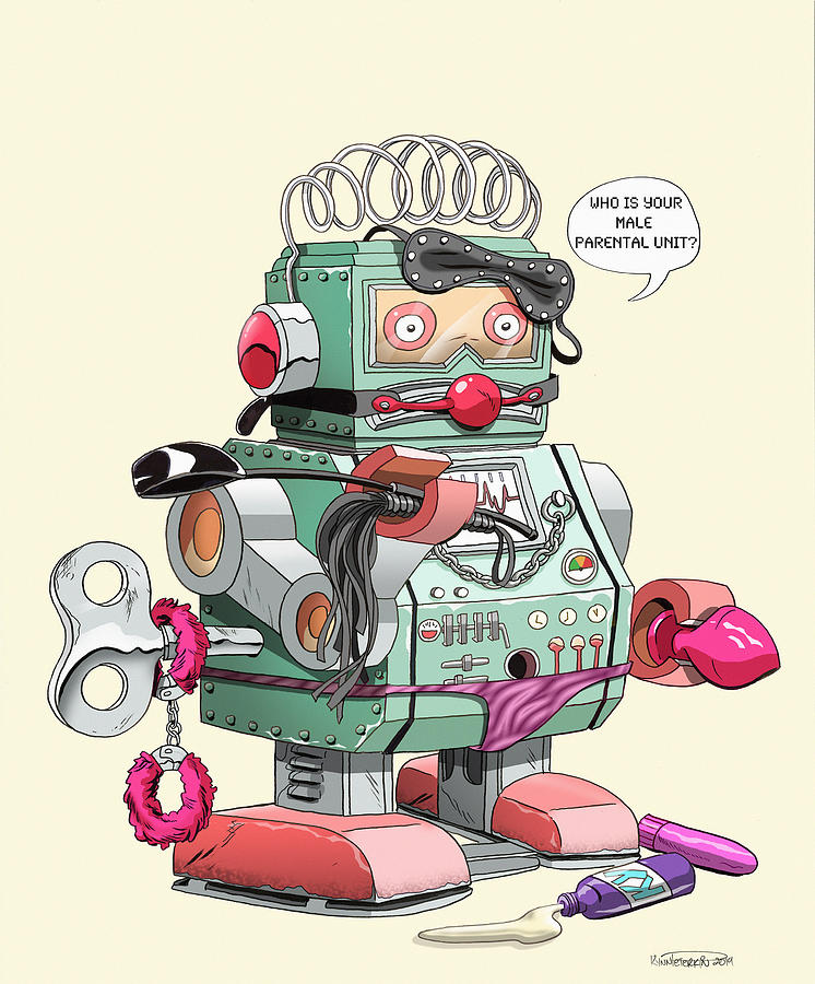 Freak Bot-69,000 Digital Art by Kynn Peterkin