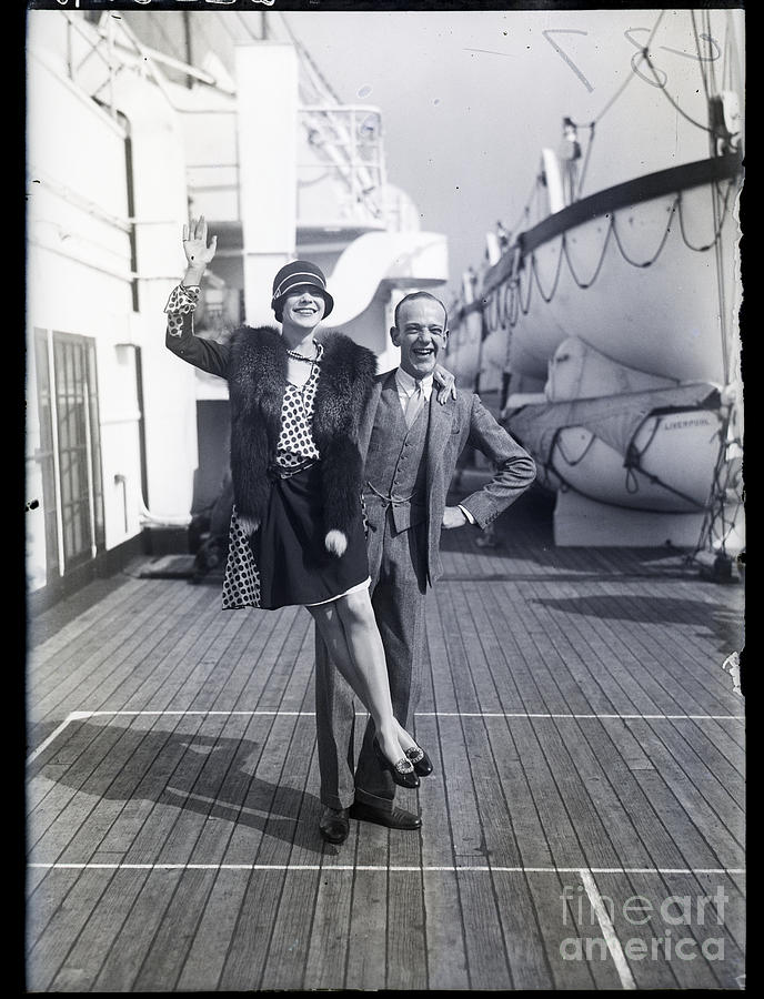 Fred And Adele Astaire Dancing On Ship Photograph by Bettmann