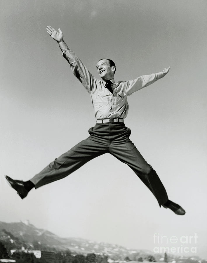 Fred Astaire Jumping For Joy Photograph by Bettmann