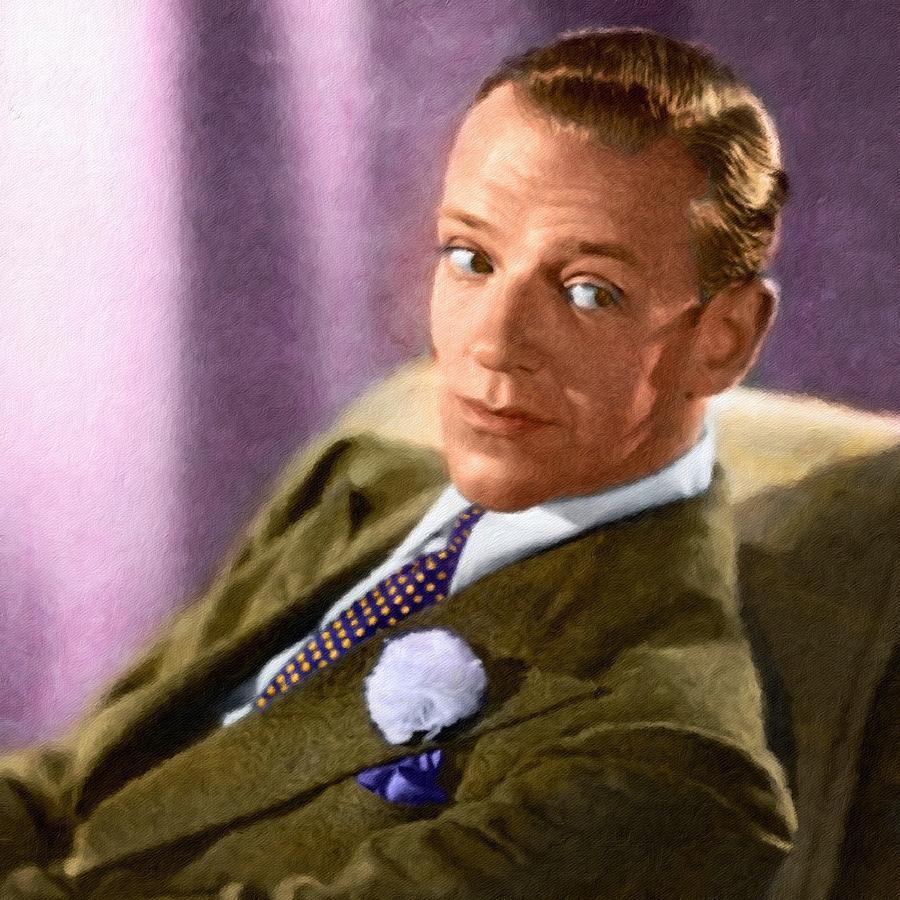 Fred Astaire, portrait Painting by Vincent Monozlay