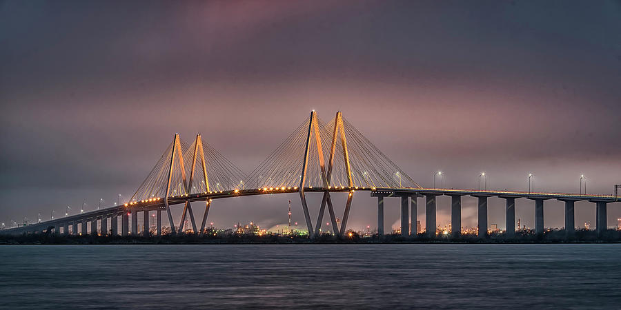 Fred Hartman Bridge Photograph by John Hege | Fine Art America