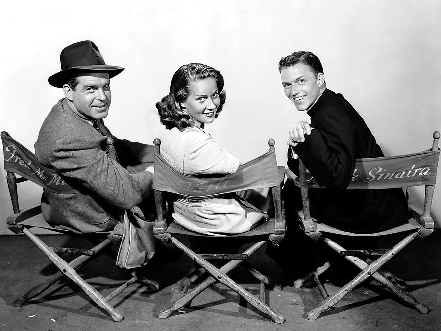 FRED MACMURRAY , FRANK SINATRA and ALIDA VALLI in THE MIRACLE OF THE BELLS -1948-. Photograph by Album
