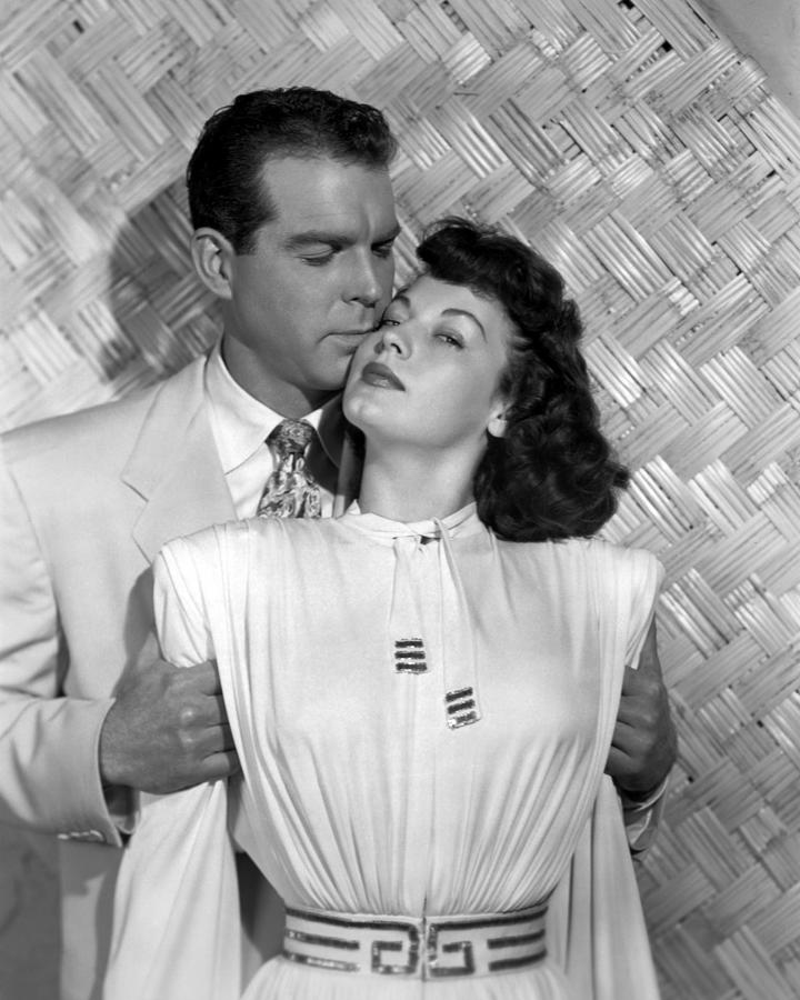 Fred Macmurray Romancing With Ava Gardner Photograph by Globe Photos ...