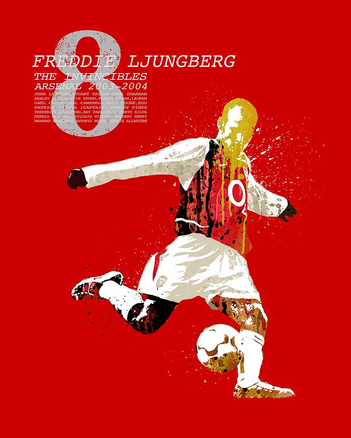 Freddie Ljungberg - The invincibles Painting by Art Popop