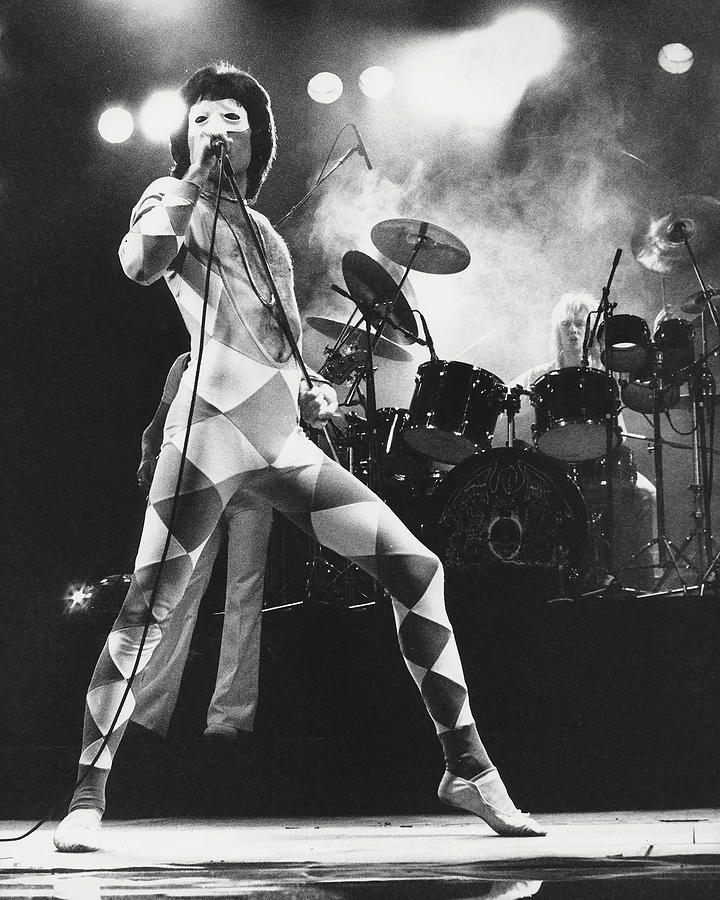 Freddie Mercury Photograph - Freddie Mercury: Queen Frontman On Stage by Globe Photos