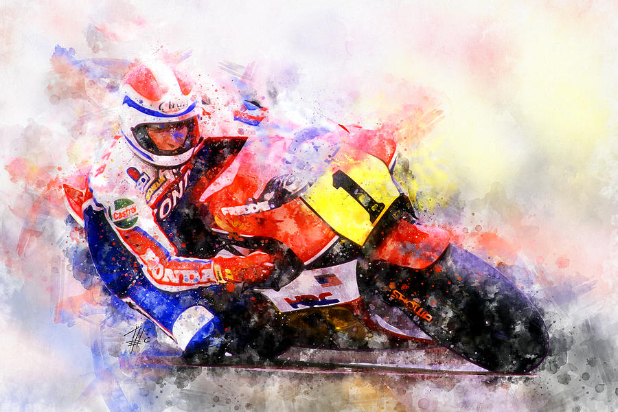 Freddie Spencer Painting by Raceman Decker - Fine Art America