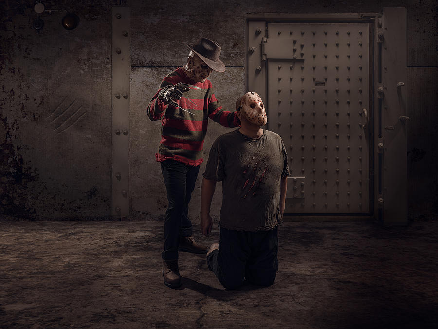 Dark Photograph - Freddy Vs Jason by Petri Damstn