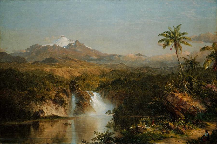 Nature Painting - Frederic Edwin Church, landscape by Celestial Images