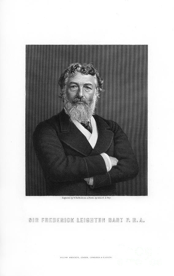 Frederic Leighton, 1st Baron Leighton Drawing by Print Collector