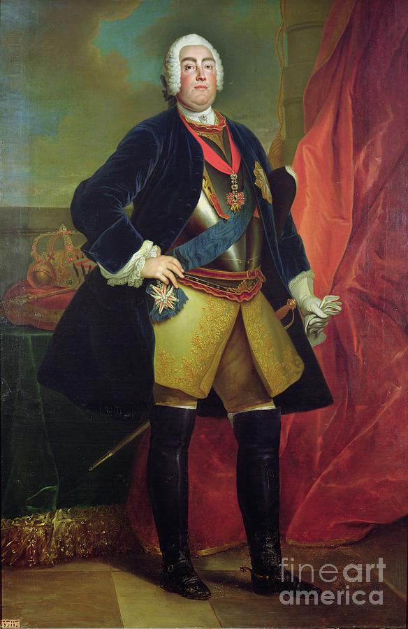 Frederick Augustus II Painting by Louis De Silvestre