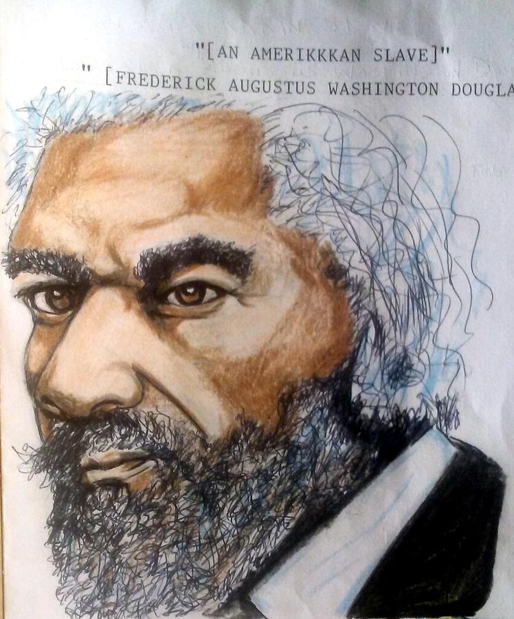 Frederick Douglass Drawing by Joedee