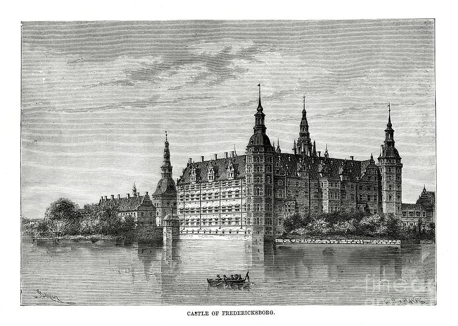 Frederiksborg Castle, Copenhagen Drawing by Print Collector