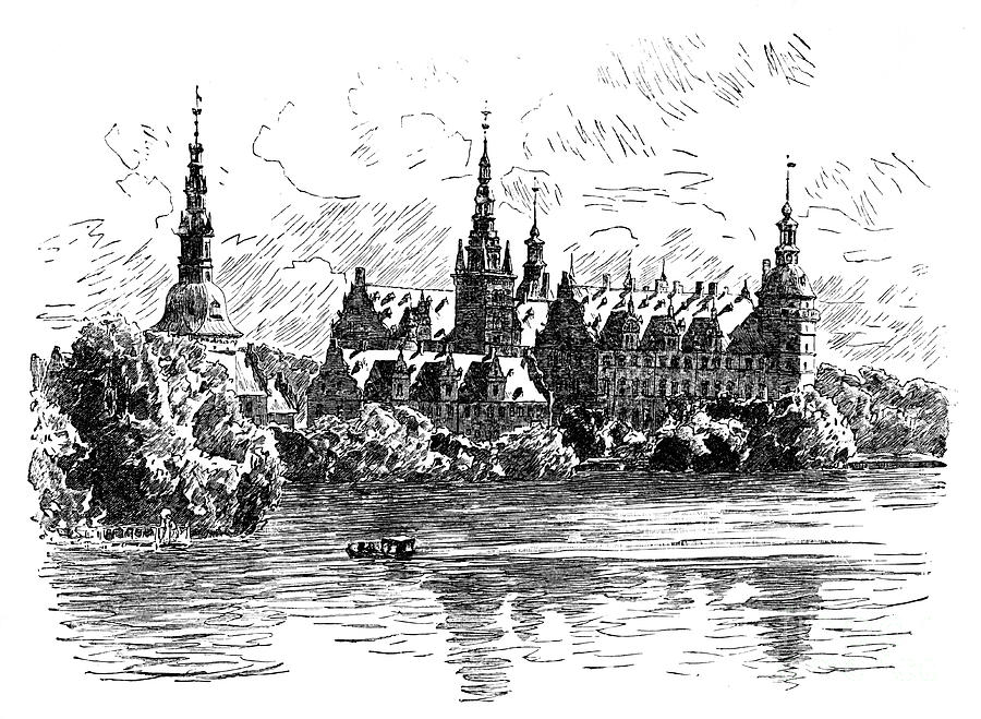 Frederiksborg Castle, Hillerod, Denmark Drawing by Print Collector