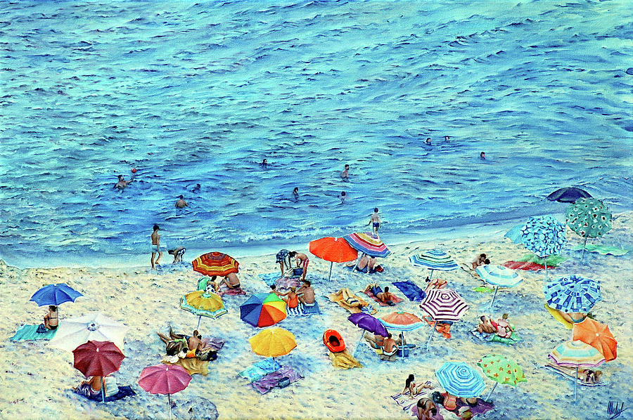 Italian Beach #2 Painting by Michelangelo Rossi
