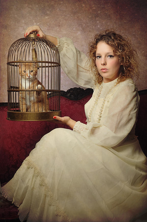 Cat Photograph - Free Bird by Monika Vanhercke