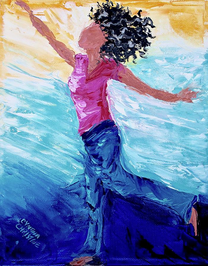 Free Girl No. 5 Painting By Cynthia Christine - Fine Art America