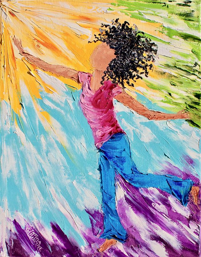 Free Girl No 9 Painting by Cynthia Christine - Fine Art America