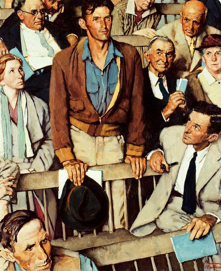 Speech Painting - Freedom Of Speech by Norman Rockwell