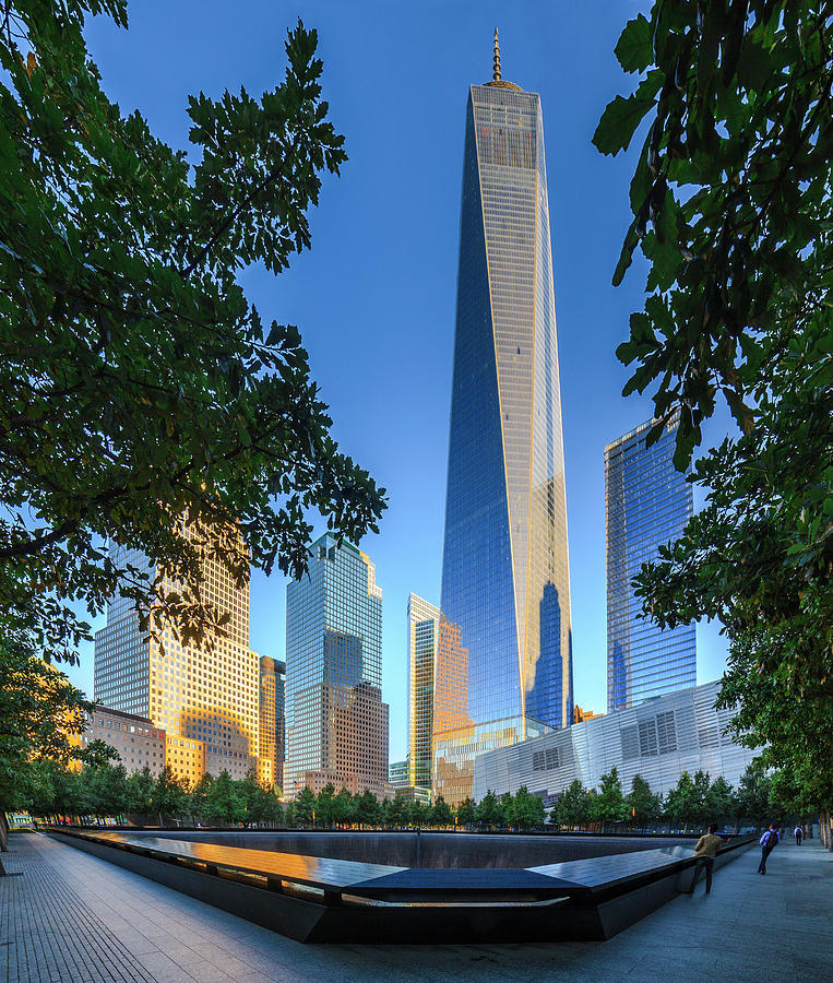 Freedom Tower And 911 Memorial Nyc Digital Art By Antonino Bartuccio Pixels