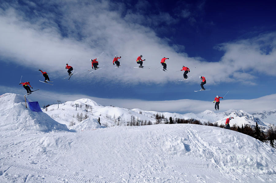 Freestyle Skier Photograph by Technotr