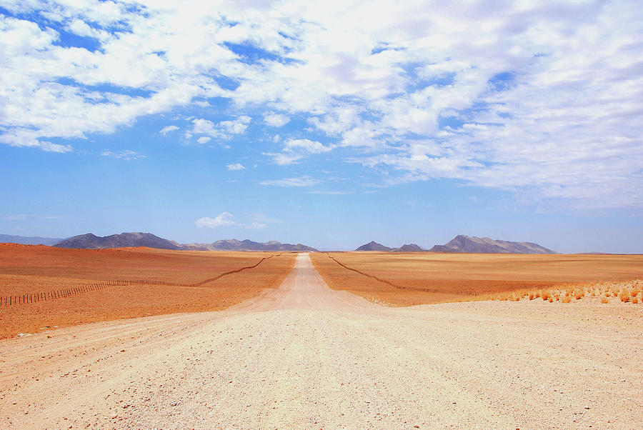 Freeway In Namibdesert Photograph by Teocaramel