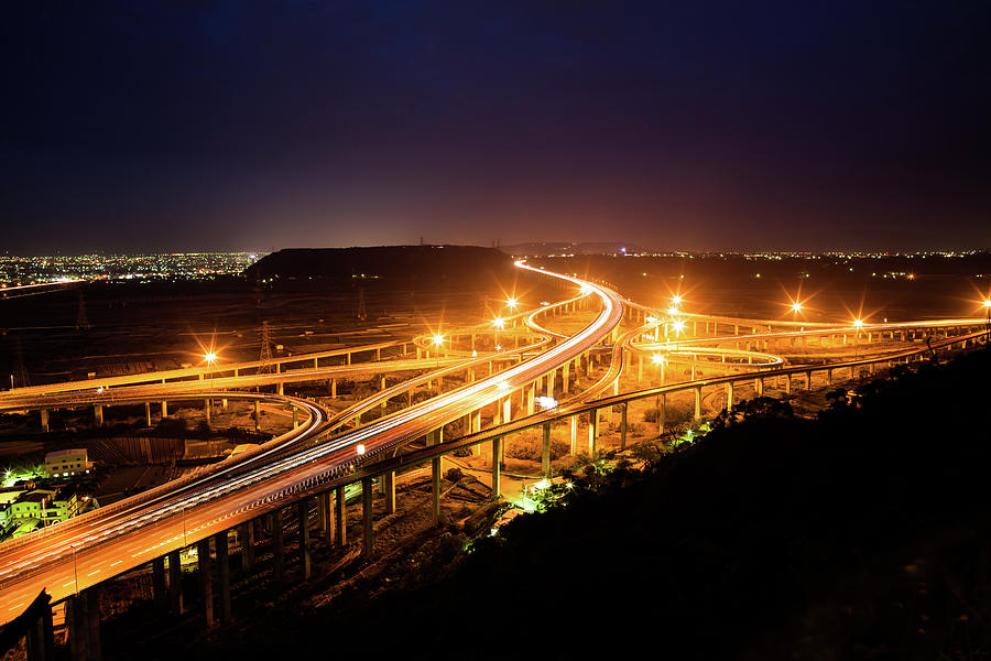 Freeway Night View Photograph by Photographic By Tommy Hsu