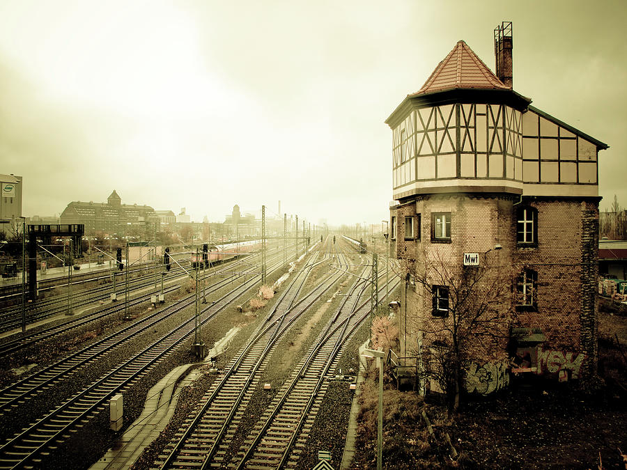 Freight Railway Station In Berlin Moabit Photograph by Busà Photography