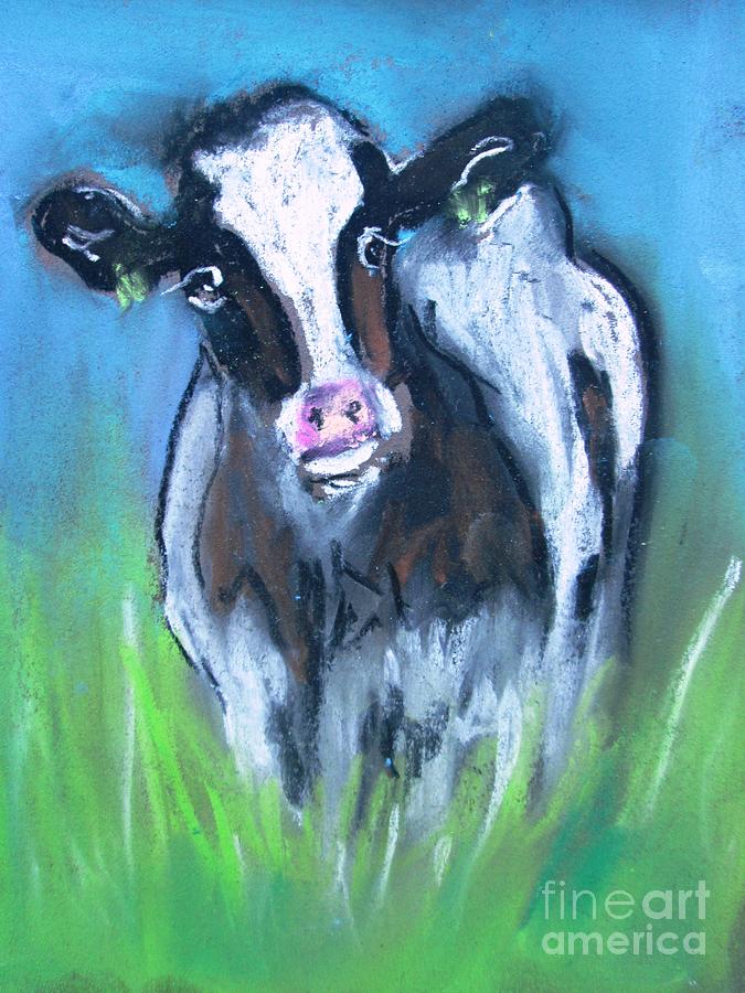 Paintings Of Freisan Cows Oct -18 Painting by Mary Cahalan Lee - aka PIXI