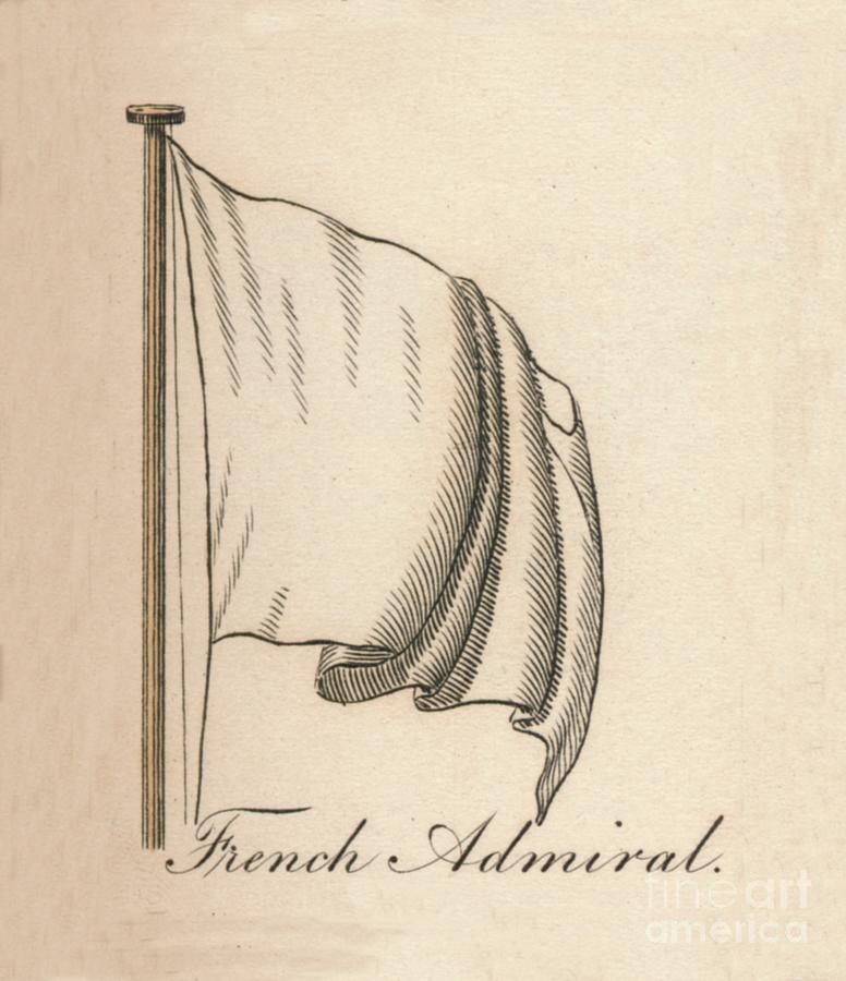 French Admiral, 1838 Drawing by Print Collector