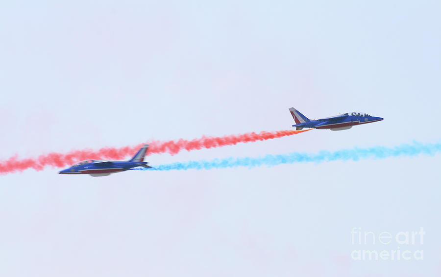 French Aerobatic Show, Photo Photograph by French School