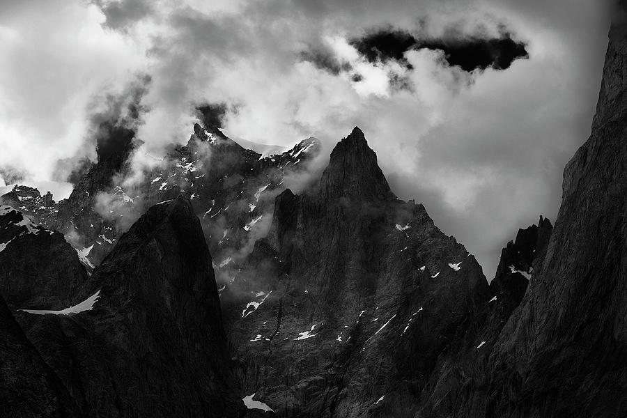 Black And White Photograph - French Alps Region by Jon Glaser