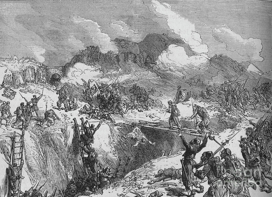 French Attack On The Malakhoff Drawing by Print Collector
