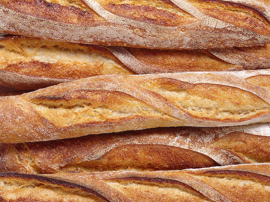 French Baguettes Photograph by Brand X Pictures