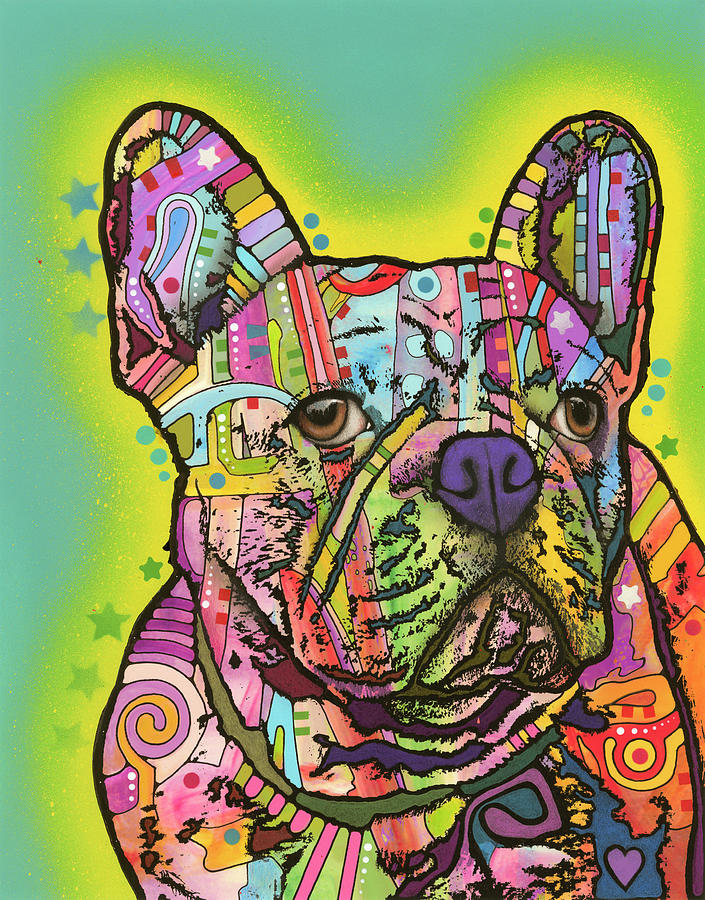 Animal Mixed Media - French Bulldog IIi by Dean Russo- Exclusive