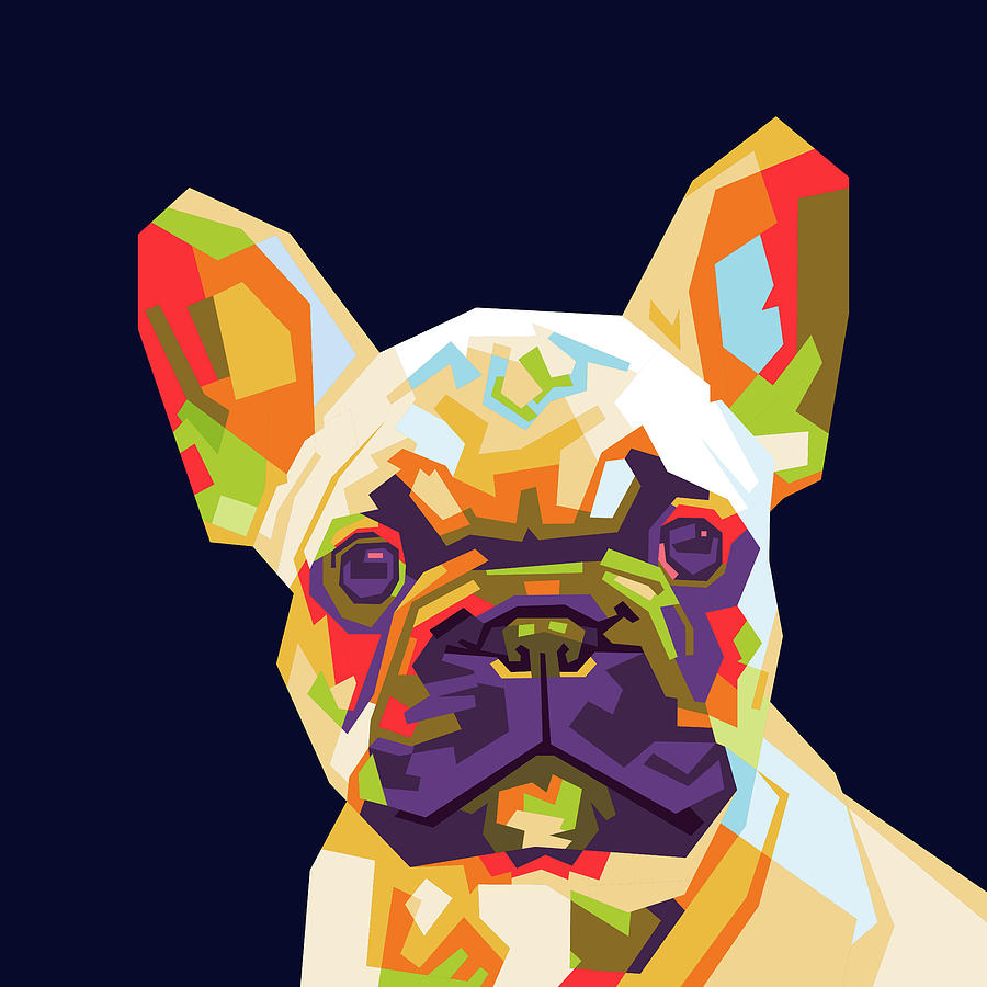 French Bulldog Pop Art Digital Art by Muhammad Asnan Hafidh - Pixels