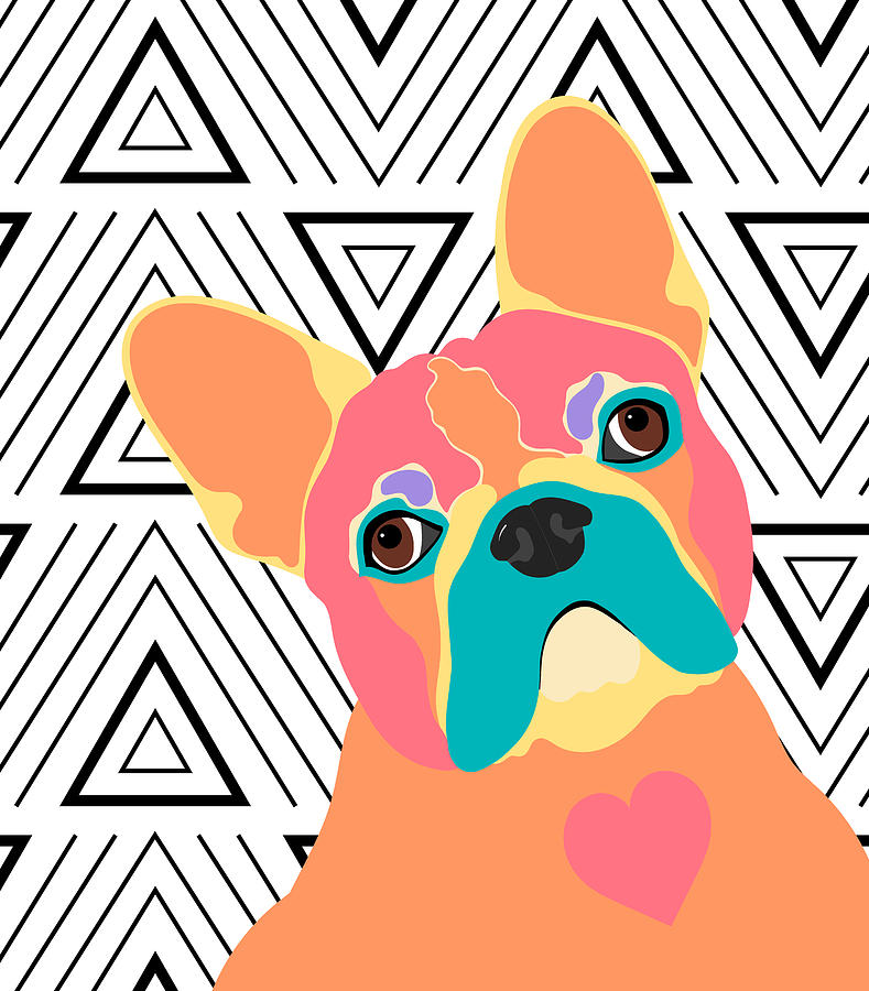 French Bulldog Pop Art Digital Art by SharaLee Art