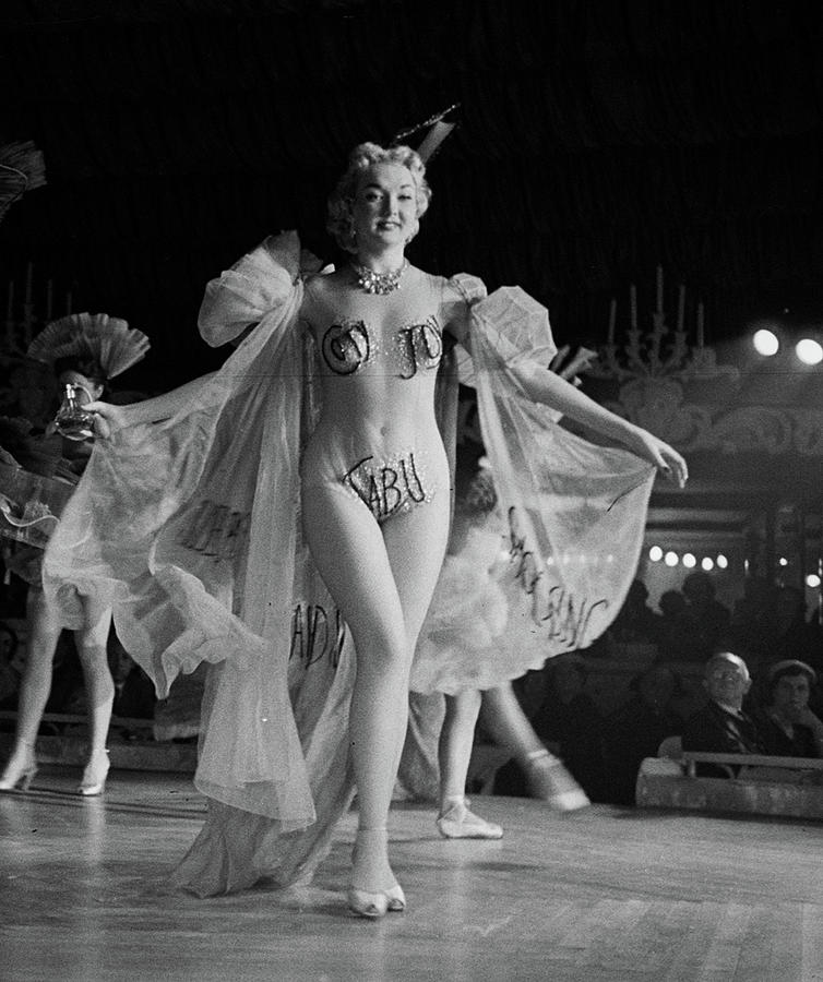 Dancing Photograph - French Burlesque Show by Peter Stackpole