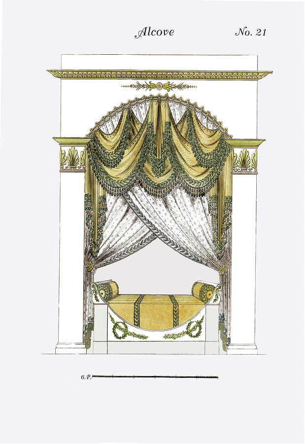 French Empire Alcove Bed No. 21 Painting by Unknown