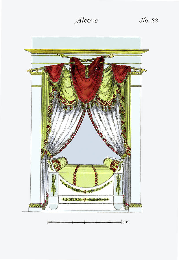 French Empire Alcove Bed No. 22 Painting by Unknown