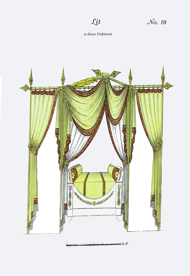 French Empire Bed No. 19 Painting by Unknown