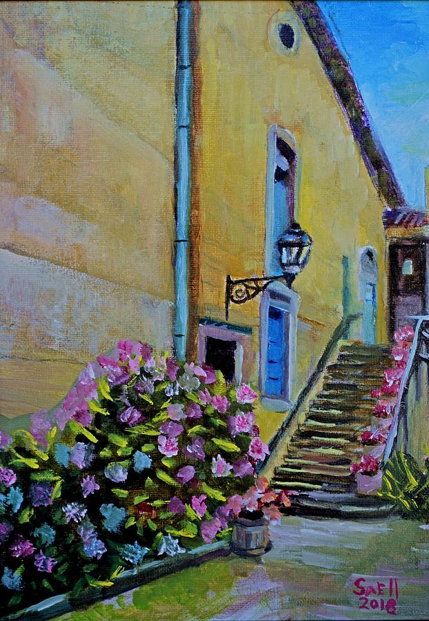 France Painting - French Flowers by Roger Snell France Painting - French Flowers by Roger Snell