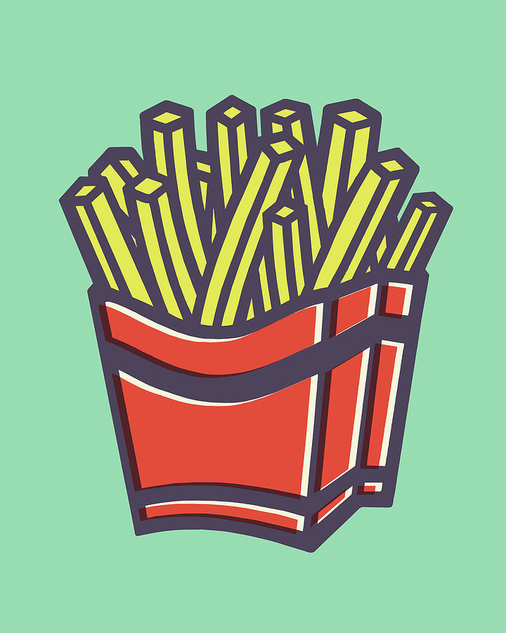 Cute French Fries Graphic by barnawi26 · Creative Fabrica