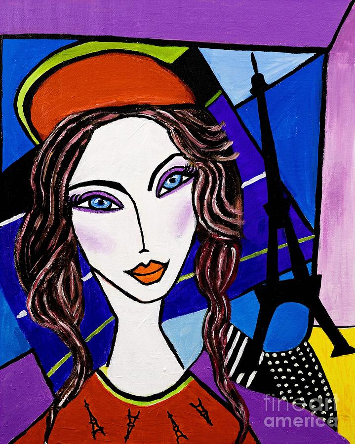 French Girl Painting by Art by Danielle