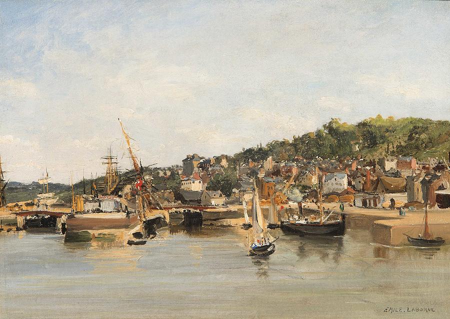 Nature Painting - French Harbour By Emile Laborne by Emile Laborne Nature Painting - French Harbour By Emile Laborne by Emile Laborne