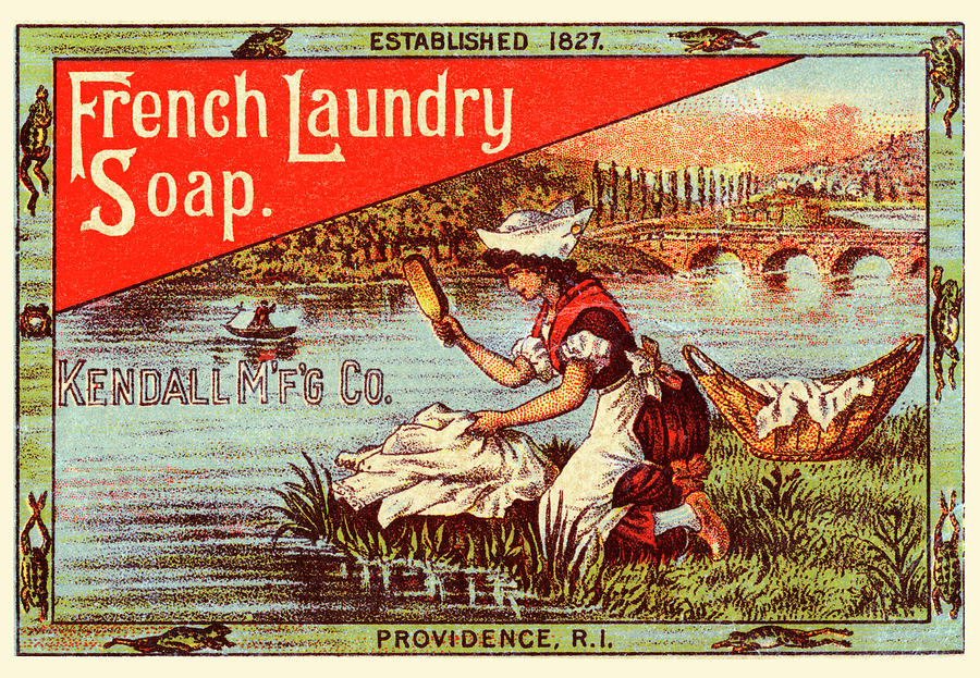 French Laundry Soap Painting by Unknown