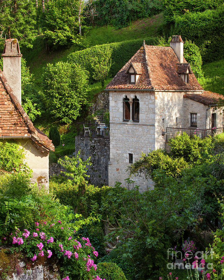 French Medieval Village Photograph