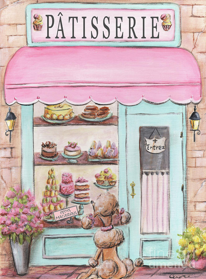 French Patisserie Painting by Debbie Cerone