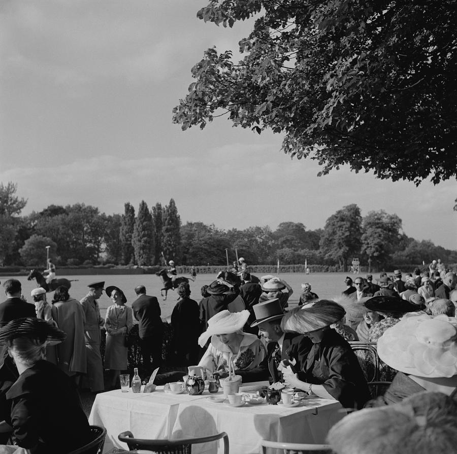 French Polo Crowd Photograph by Slim Aarons