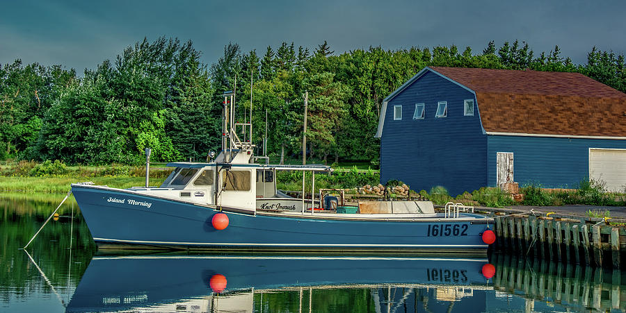 French River Blue Photograph by Marcy Wielfaert